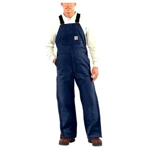 CARHARTT FR BIB OVERALL QUILT-LINED #101626 DARK BLUE size 36x30